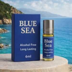 Blue Sea Attar 6ml Alcohol Free Imported Long Lasting Perfume Oil for Men Premium Arabic Fragrance with Free Tasbeeh