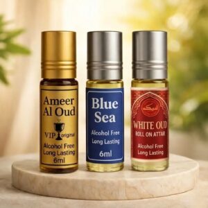 Special Oud Deal – Pack of 3 Attar Set (White Oud, Ameer Ul Oud, Blue Sea) | For Men & Women | Long Lasting | Alcohol Free