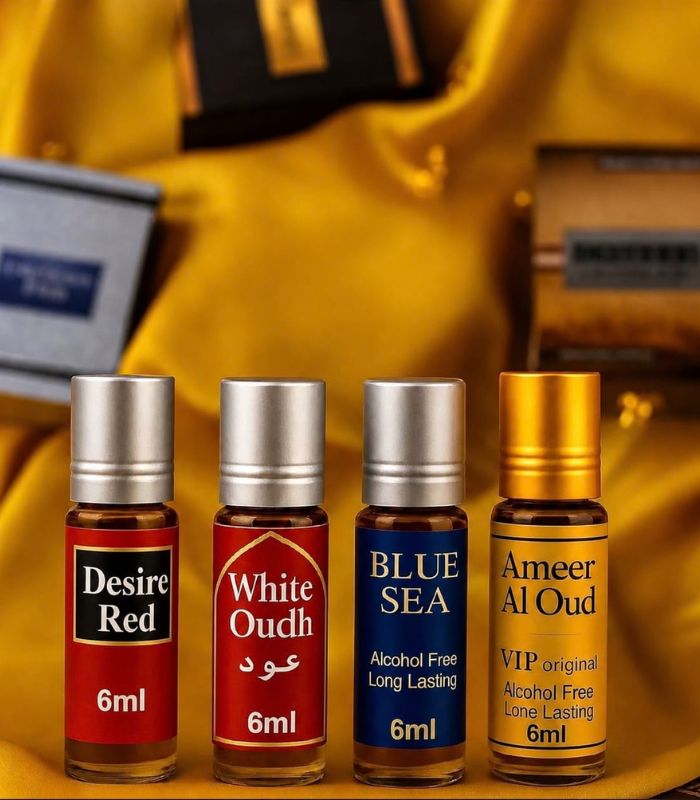 White oud, desire red, blue sea, Ameer ul oud,Attar